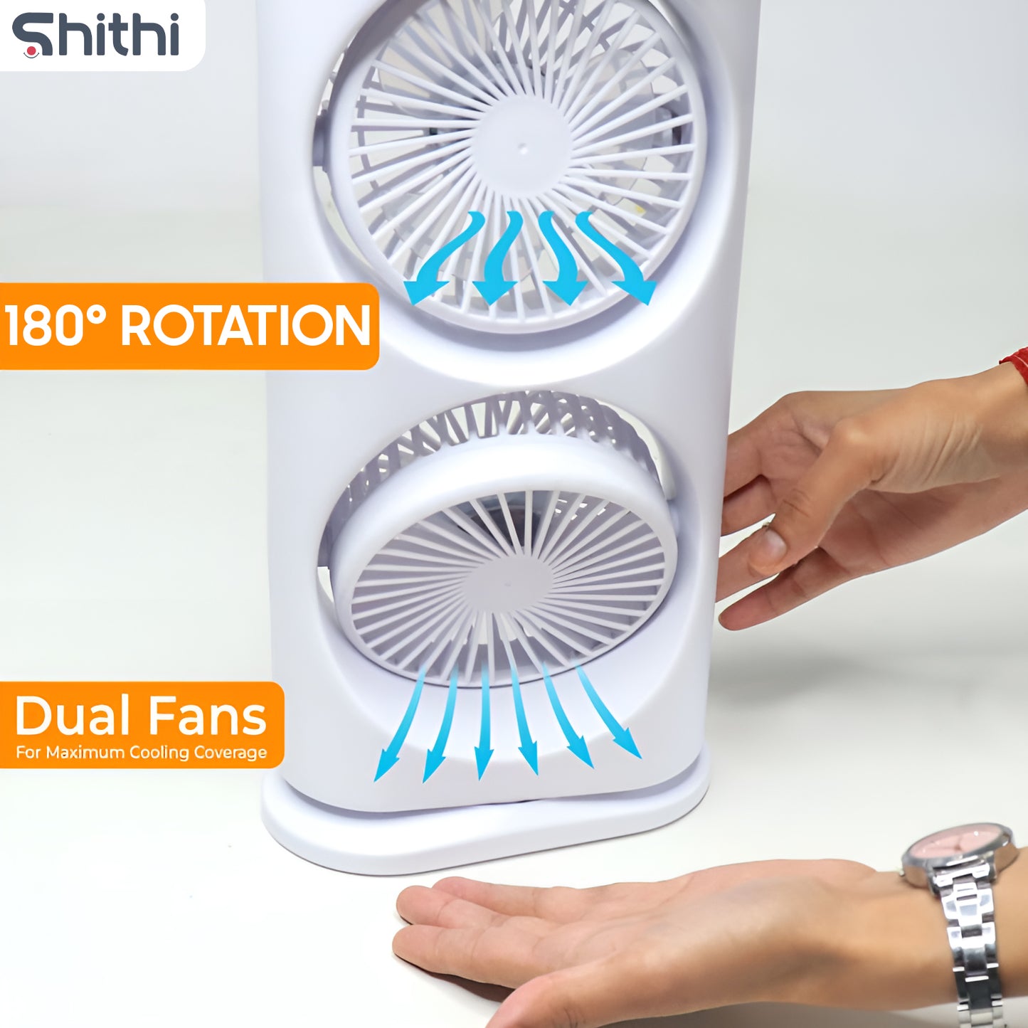 Mini Air Cooler Spray Fan with Mist Humidifier