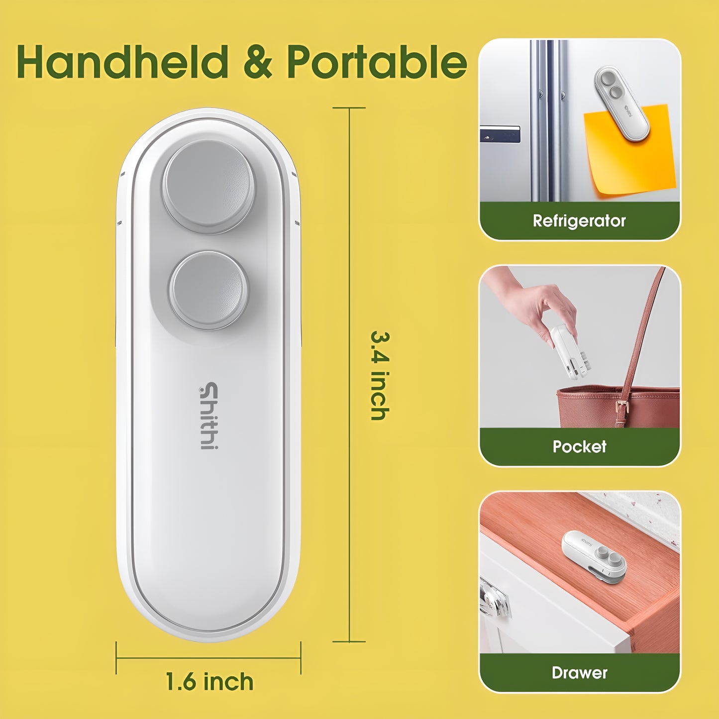 Portable Mini Sealer For Plastic Bags Sealing (Rechargeable)