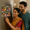 Custom Photo Fridge Magnets (2x2 Inch) – Premium Metal Waterproof Personalized Refrigerator Magnets – Set of 6 – SHITHI Shithi Enterprises