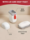 Travel Soap Case Box - Leakproof, Drainable & Lockable Soap Holder for Home, Gym & Travel
