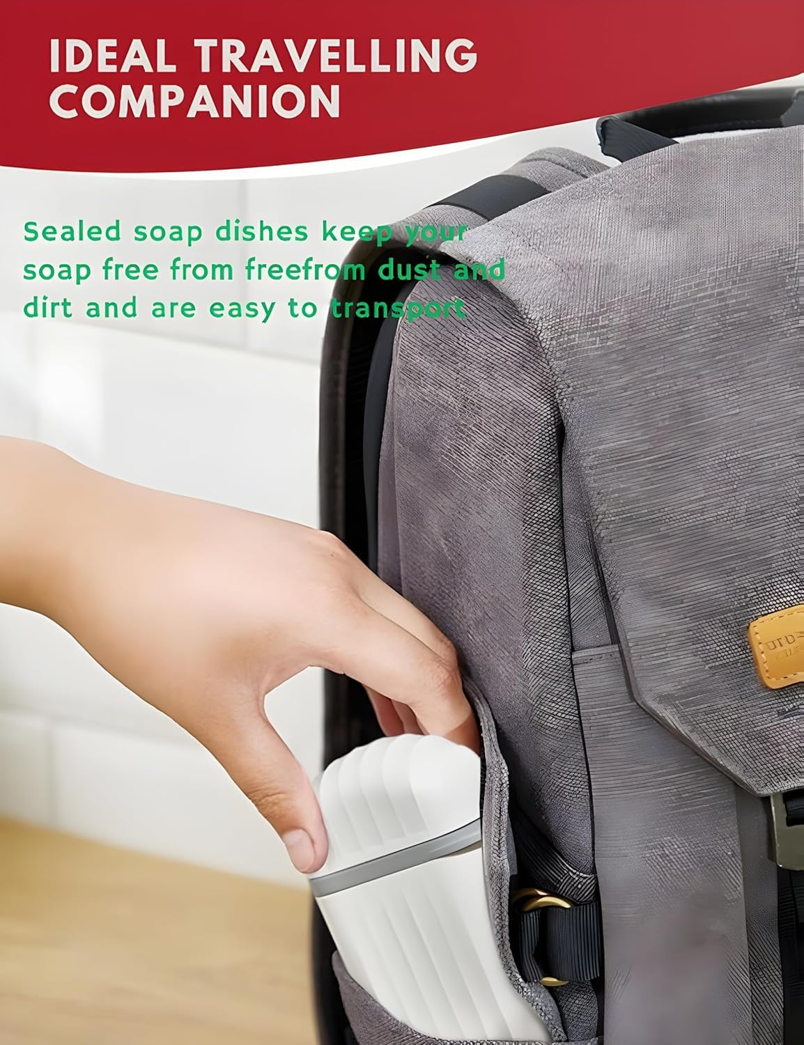 Travel Soap Case Box - Leakproof, Drainable & Lockable Soap Holder for Home, Gym & Travel