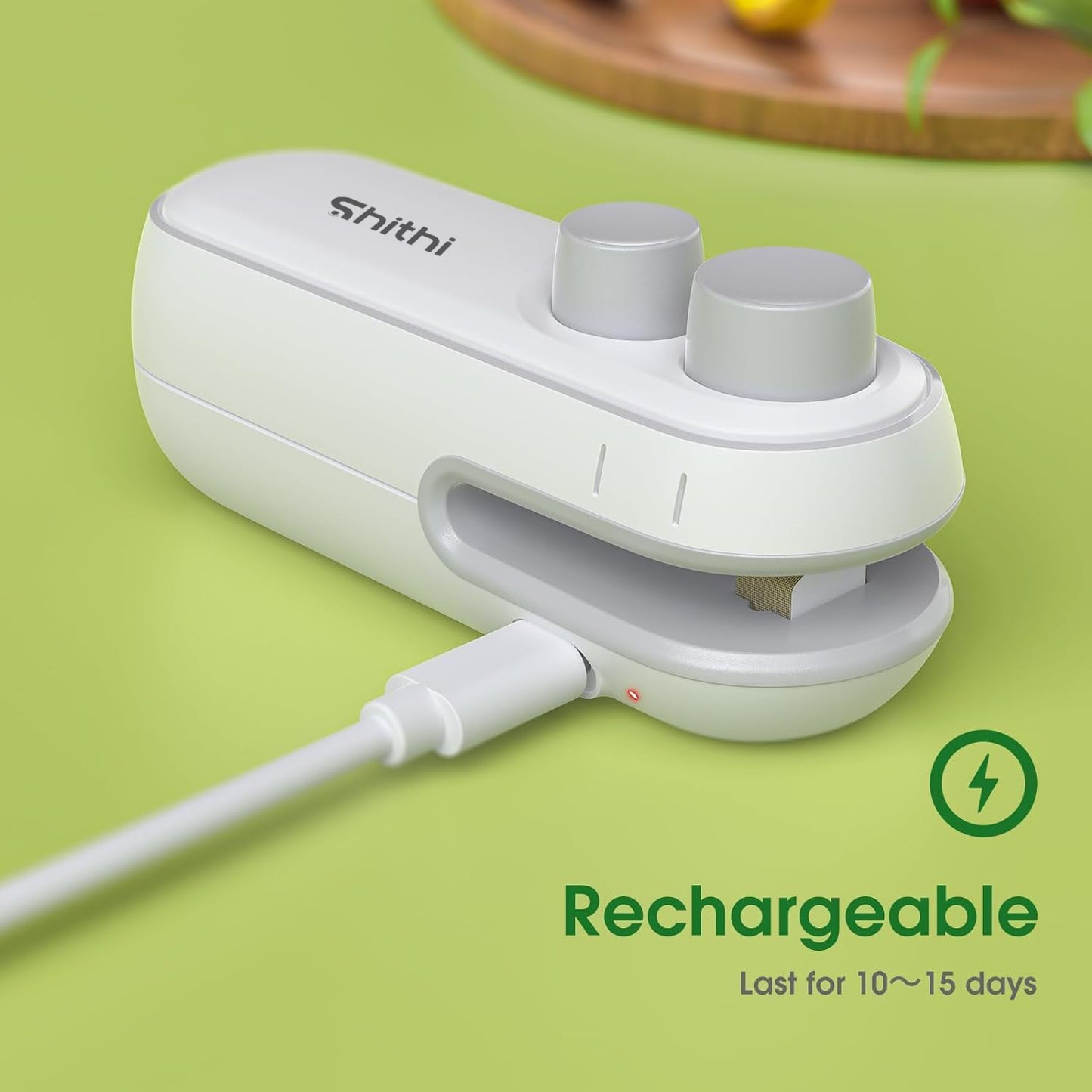 Portable Mini Sealer For Plastic Bags Sealing (Rechargeable)